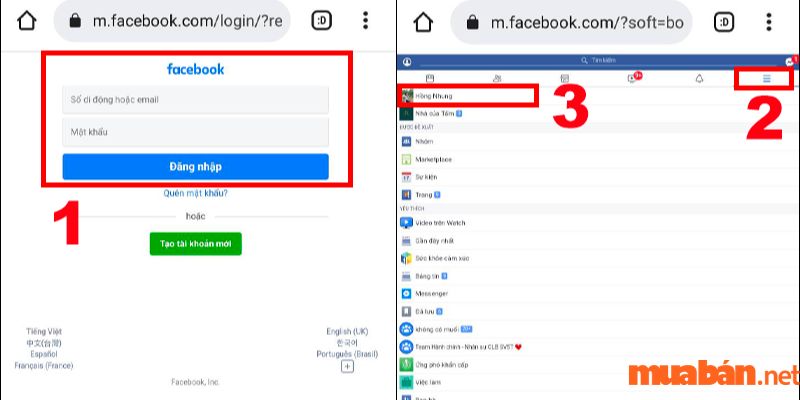 xem ai hay vào facebook của mình bằng điện thoại