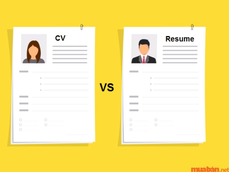 Sự khác nhau giữa Cv và Resume
