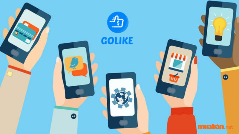 Golike là app kiếm tiền online cho học sinh từ các mạng xã hội
