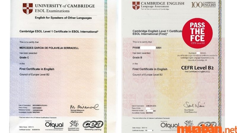 FCE (First Certificate in English – B2 First)