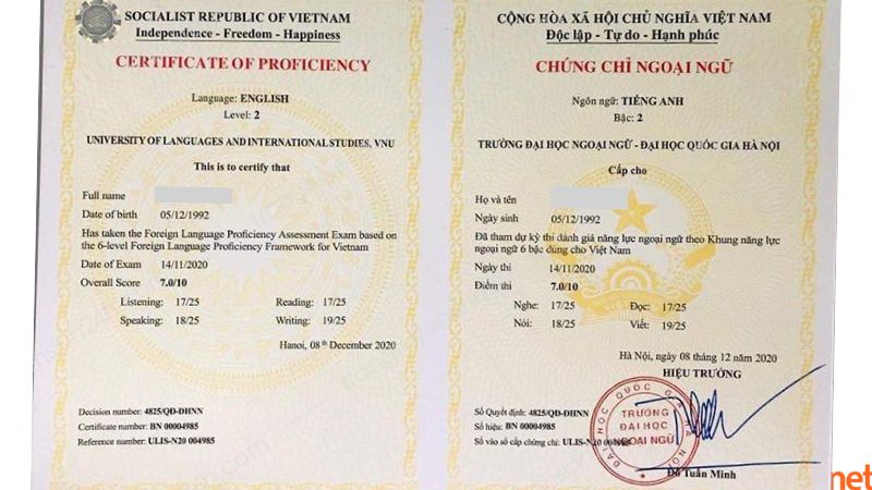 VSTEP (Vietnamese Standardized Test of English Proficiency)
