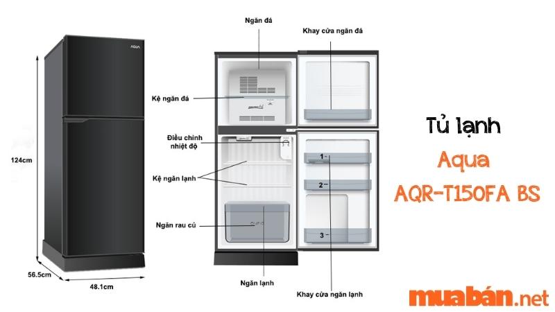Tủ lạnh Aqua AQR-T150FA BS