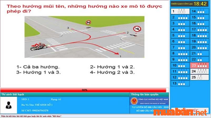 hồ sơ thi bằng lái xe máy