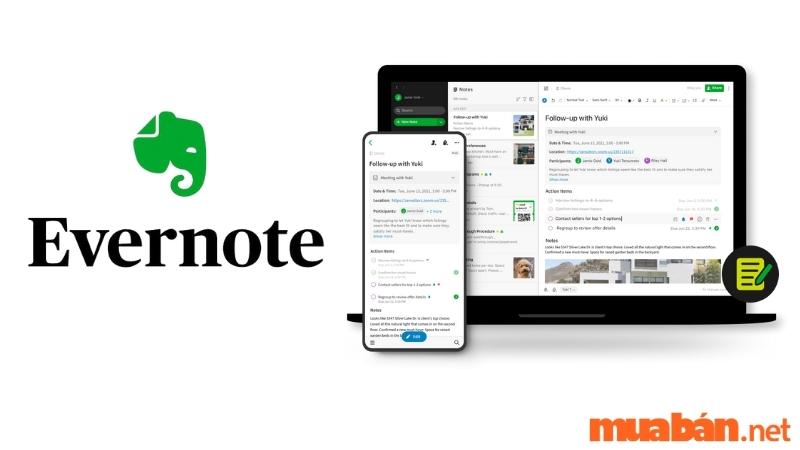 App ghi chú Evernote