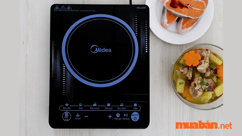 Bếp điện Midea MI-B1920DG là một trong những chiếc bếp điện mini cho sinh viên vô cùng nhiều tính năng 