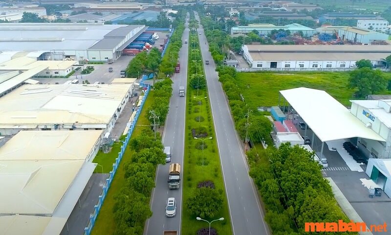 KCN Quang Minh đó là có hệ thống giao thông nội bộ chỉn chu, hiện đại.