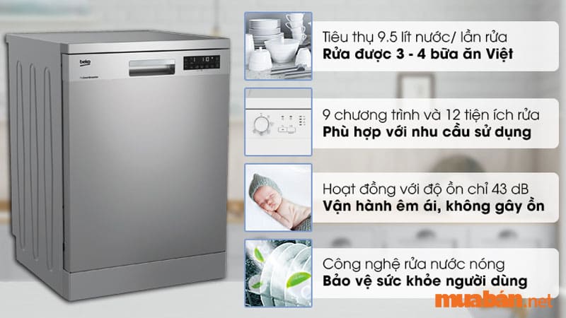 Nên mua máy rửa bát loại nào có thiết kế tối giản phù hợp mọi không gian bếp.