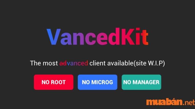 Ứng dụng Vanced Kit cho VideoTube
