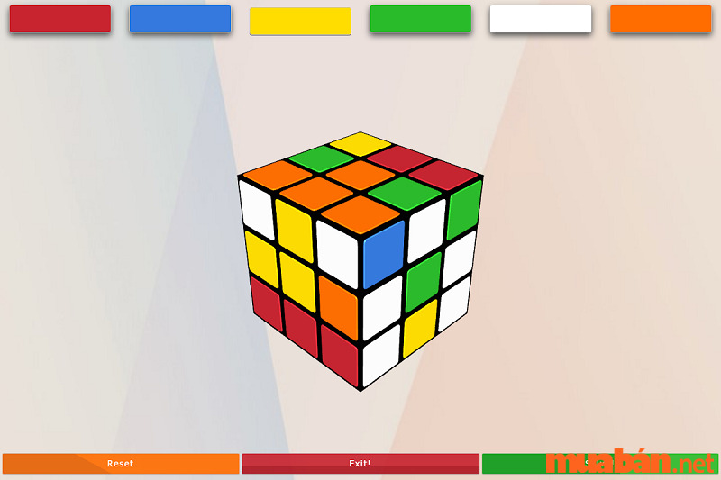 Ứng dụng giải Rubik - 3D-Cube Solver