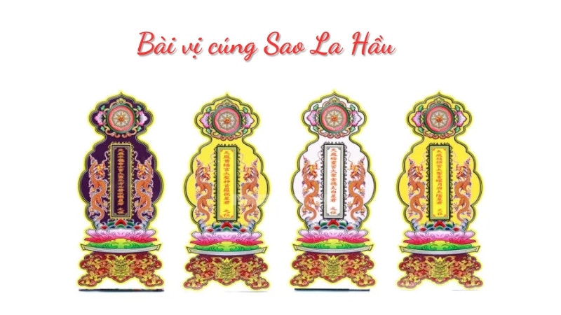 Bài vị cúng sao La Hầu