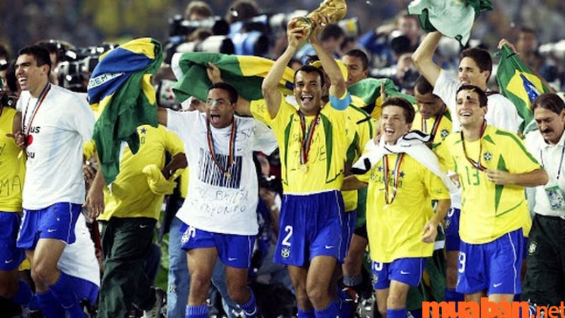 Brazil vô địch: 5 lần (các năm 1958, 1962, 1970, 1994, 2002).