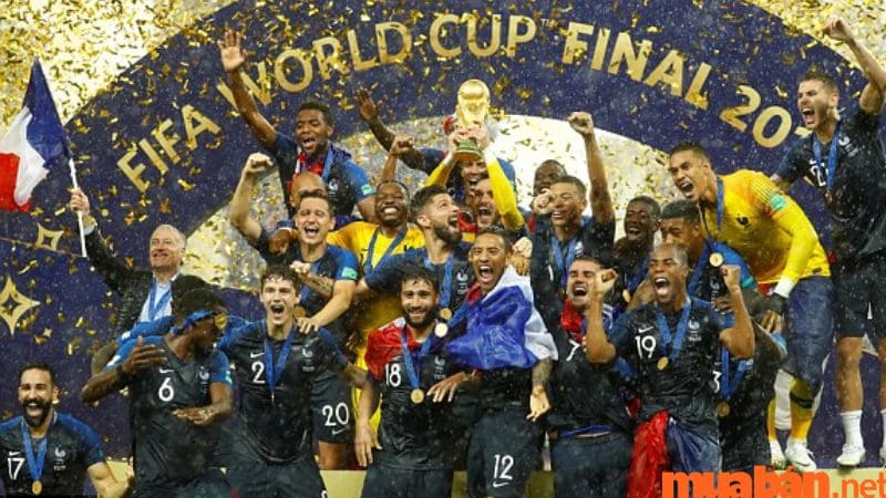 Pháp vô địch: 2 lần (các năm 1998, 2018).