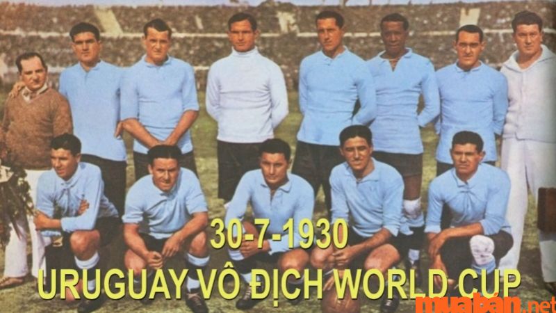 Uruguay vô địch: 2 lần (các năm 1930, 1950).