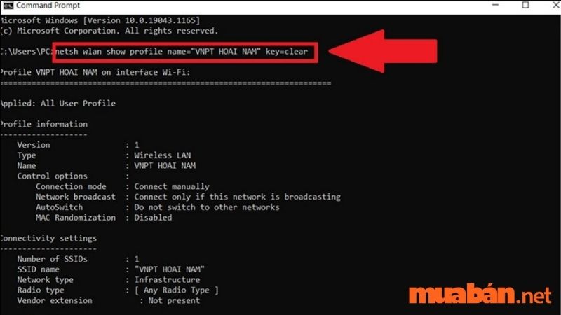 Cách xem mật khẩu wifi trên điện thoại, máy tính, laptop mật khẩu trong phần Key Contents