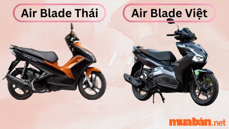 Phân biệt Air Blade Thái qua màu sơn