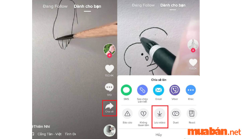 Cách lưu video của mình trên Tik Tok về máy điện thoại iPhone