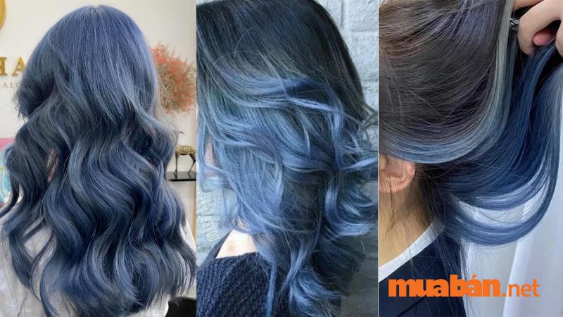 Màu tóc xám xanh sẽ rất phù hợp cho các cô nàng năng động