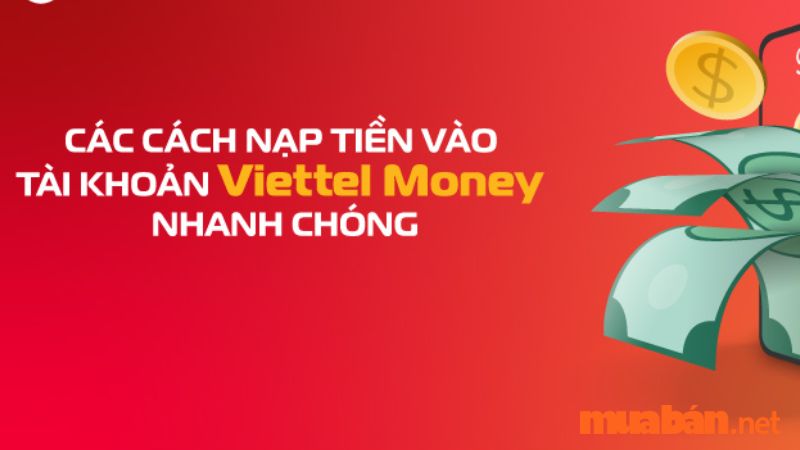Nạp tiền trực tiếp vào ứng dụng Viettel Money