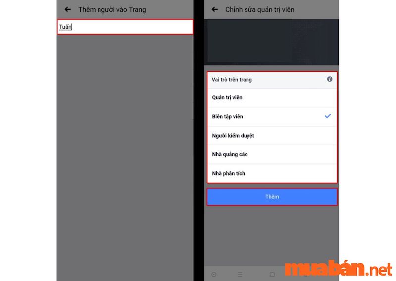 Cách thêm quản trị viên cho page