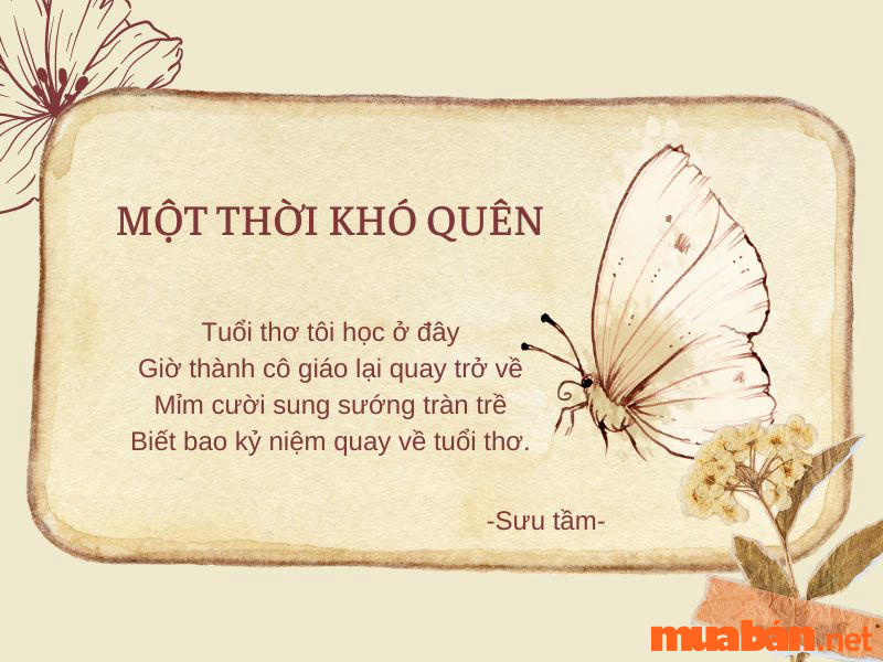 Bài thơ 20/11 ngắn gọn