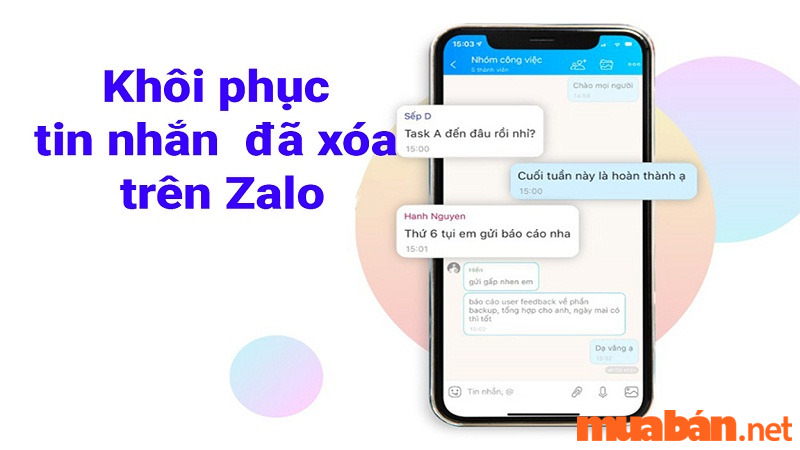 Các bước khôi phục tin nhắn đã xóa trên Zalo bằng Iphone 
