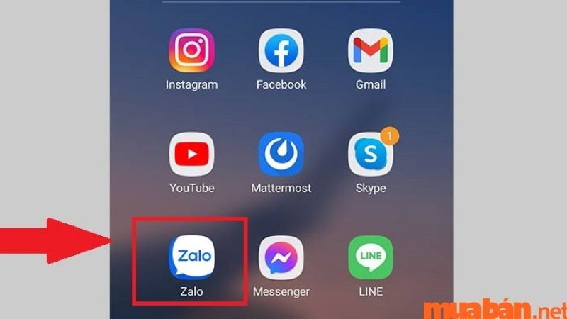 Bước 1 cách đổi tên Zalo nhanh trên điện thoại.