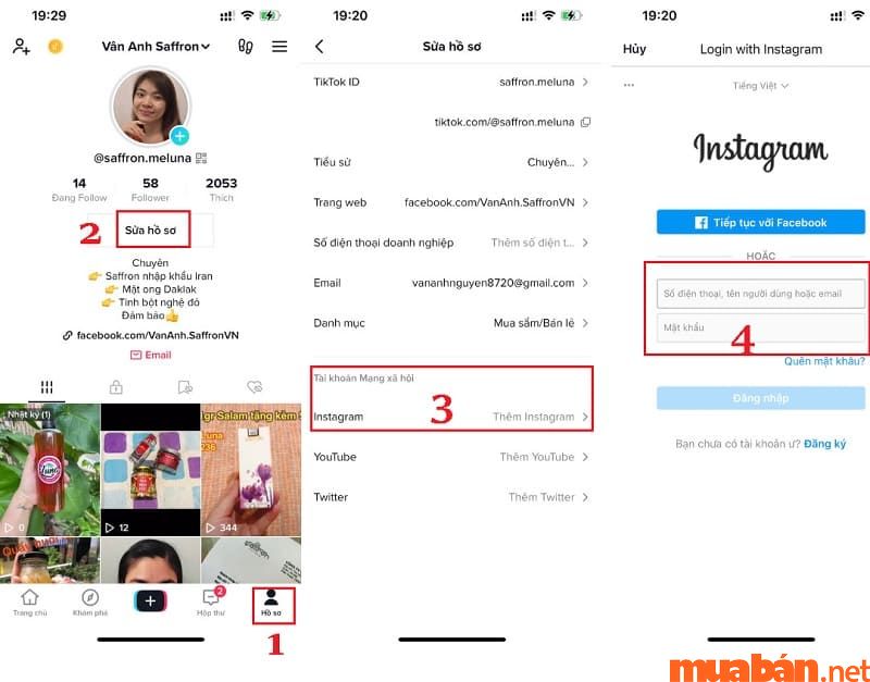 Cách liên kết TikTok với tài khoản Instagram
