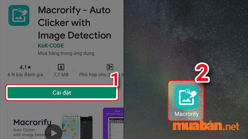 Ứng dụng Macrorify sẽ cho phép bạn sử dụng auto câu cá Play Together