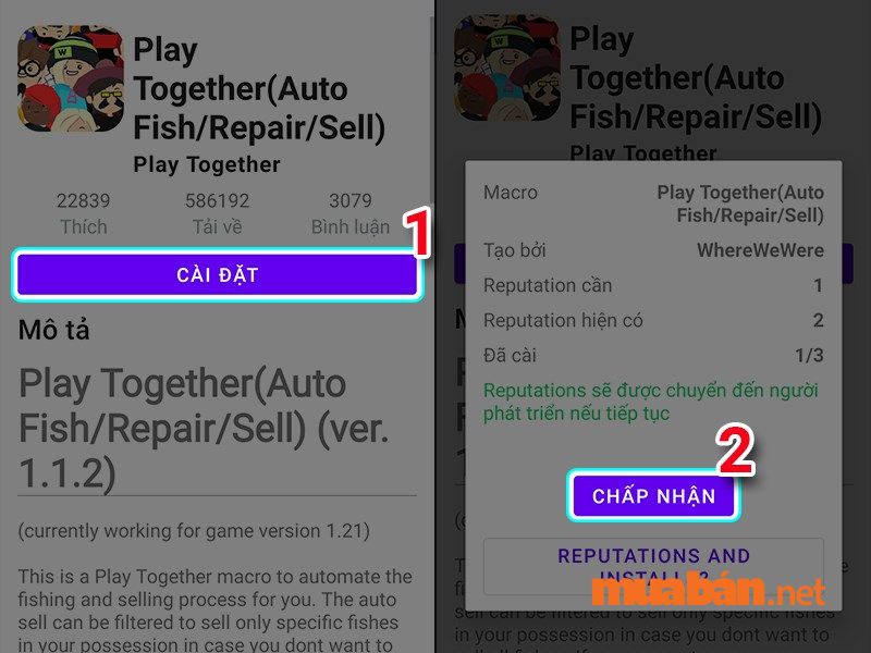 Auto câu cá trong Play Together với Macrorify được rất nhiều người sử dụng