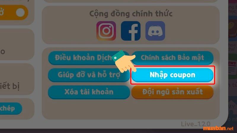 Bước 3: Nhập Coupon