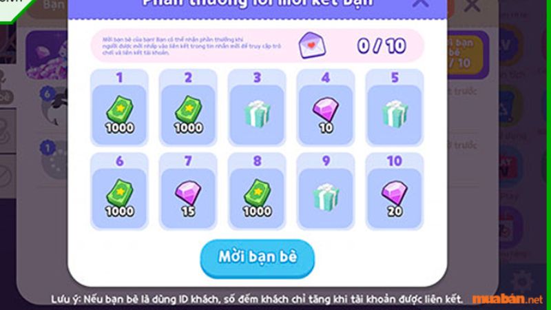 Mời bạn bè 