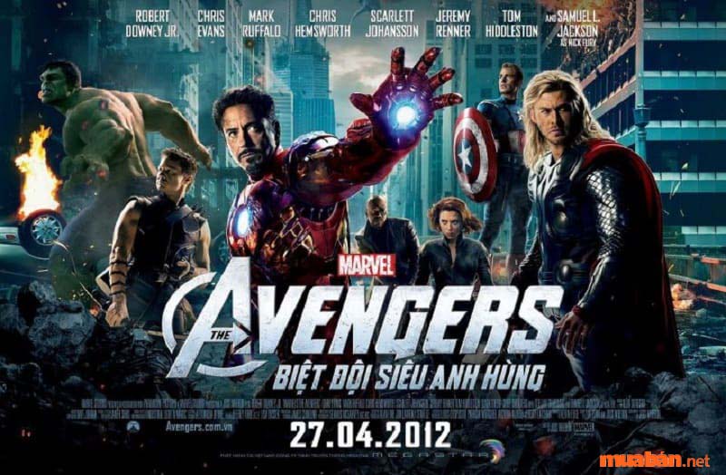 Nhòm siêu anh hùng lần đầu tụ họp trong Avengers 2012