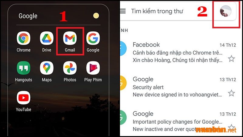 Bước 1: Truy cập vào Gmail