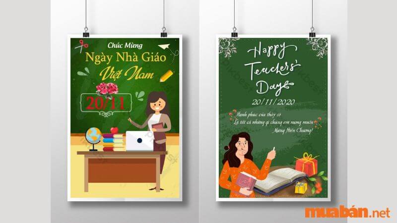 Poster mừng ngày Nhà giáo Việt Nam