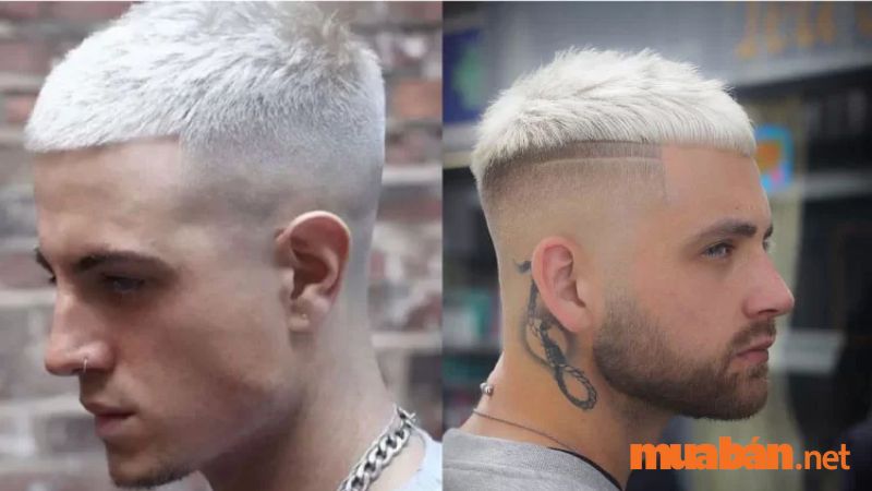 Tóc mohican bạch kim nổi bật
