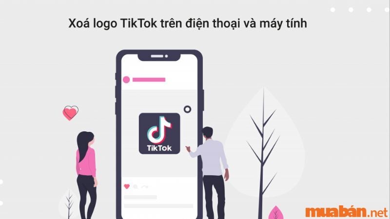 xóa logo tiktok