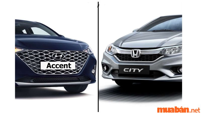 So sánh thiết kế Honda City và Accent 2021 