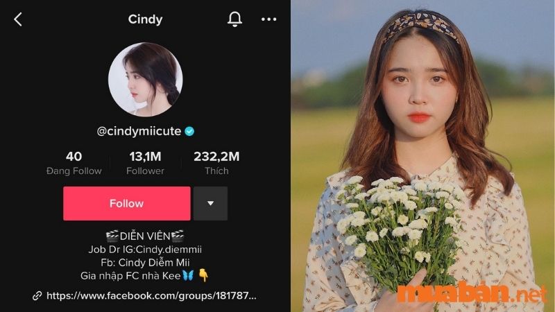 Top 5 TikToker Việt Nam - Cindy