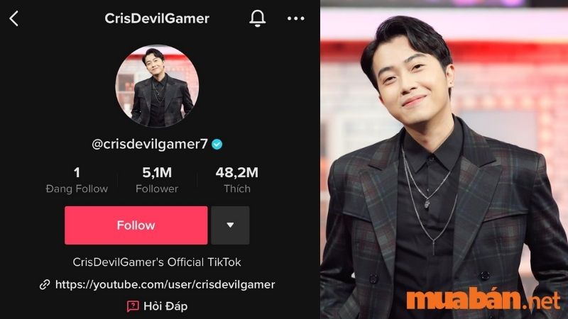 Top 57 TikToker Việt Nam - CrisDevilGamer