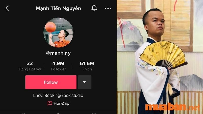 Top 58 TikToker Việt Nam - Mạnh Tiến Nguyễn