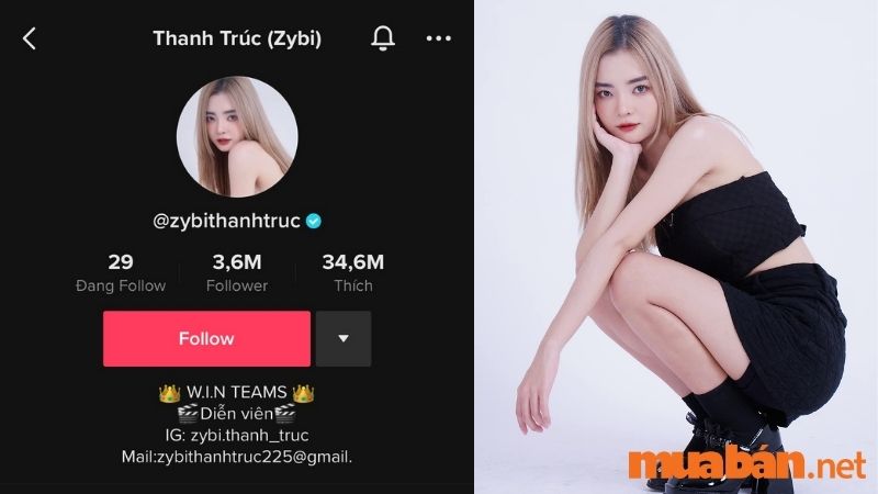 Top 87 TikToker Việt Nam - Thanh Trúc (Zybi)