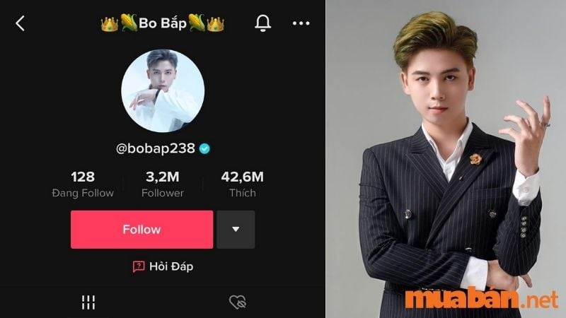 Top 91 TikToker Việt Nam - Bo Bắp