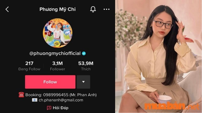 Top 95 TikToker Việt Nam - Phương Mỹ Chi