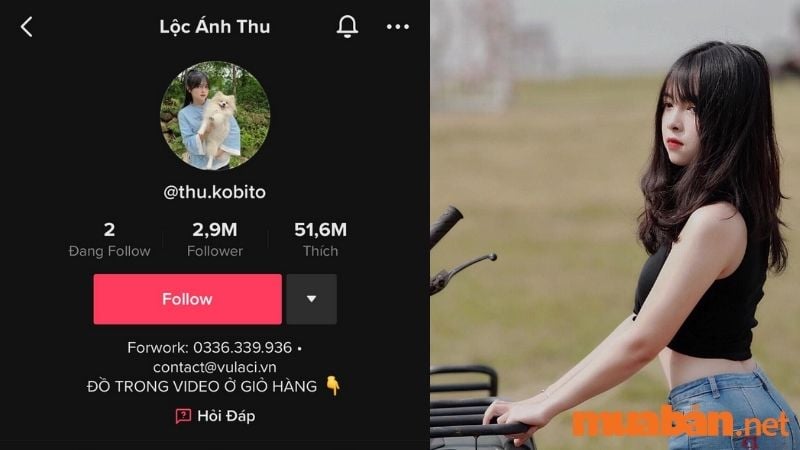 Top 98 TikToker Việt Nam - Lộc Ánh Thu