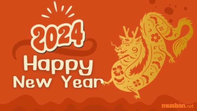 Hình ảnh chúc mừng năm mới với font chữ "UVN Anh Hai" và "UVN Anh Sang"