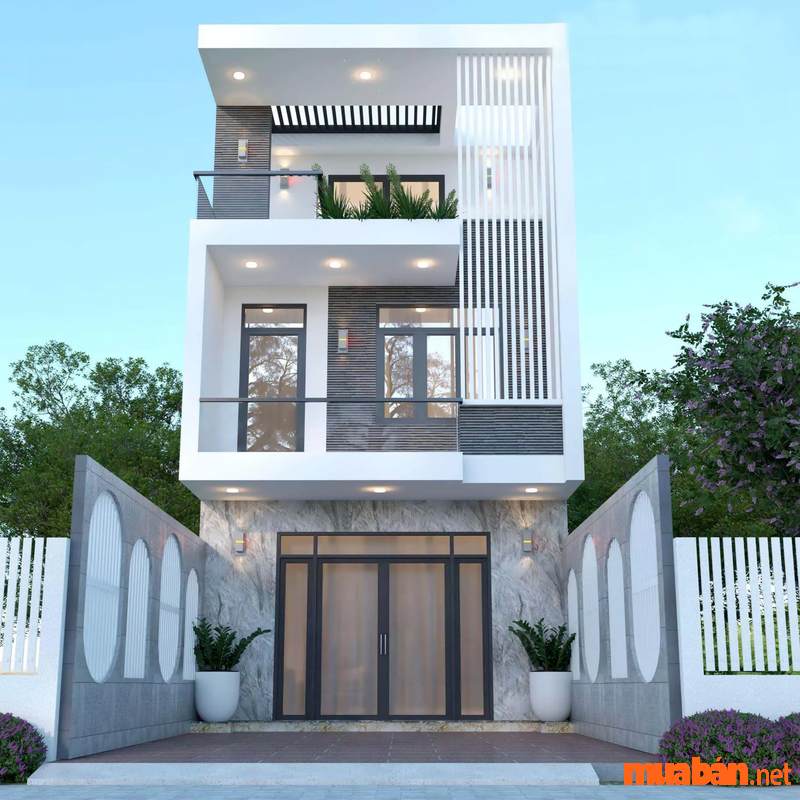 Những mẫu nhà phố 2 tầng đẹp, hiện đại bậc nhất 2023 36 Mẫu nhà phố 2 tầng đẹp