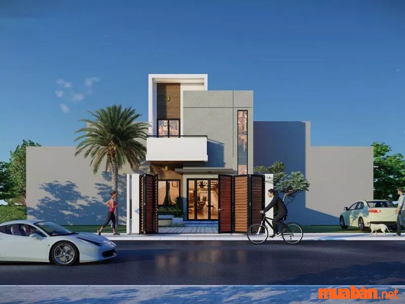 Những mẫu nhà phố 2 tầng đẹp, hiện đại bậc nhất 2023 41 Mẫu nhà phố 2 tầng đẹp