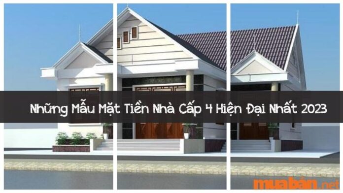 Mẫu mặt tiền nhà cấp 4 đẹp