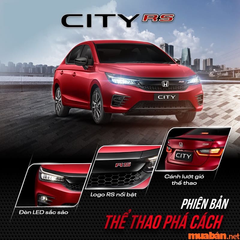 Xe Honda City RS 15AT 2021  Đỏ