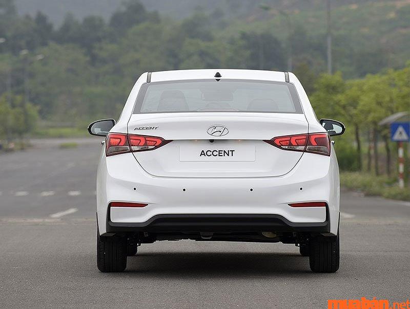 Đánh giá Hyundai Accent 2022 về phần đuôi xe